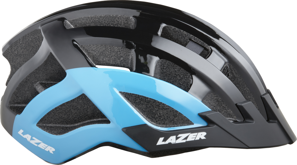 Casco LAZER Compact DLX  black/blue uni size +net+led